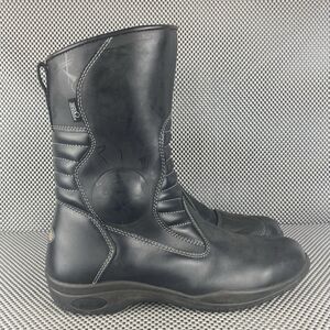 Tour Master Solution Waterproof Motorcycle Riding Boots Mens 11 Black Zipper